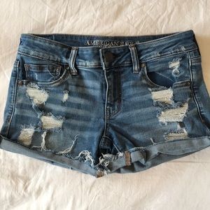 American Eagle super stretch jean shorts